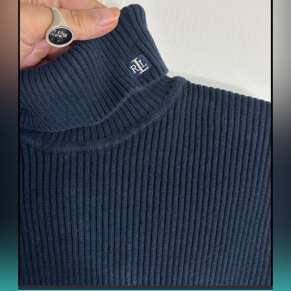Lauren Ralph Lauren Petite Ribbed Turtleneck - Picture 2 of 5